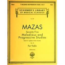 Mazas Melodious and Progressive Studies violin